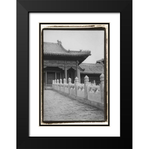 Forbidden City Walk, Beijing  Black Modern Wood Framed Art Print with Double Matting by DeNardo, Laura