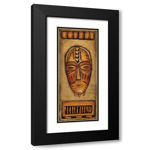 Swahili I Black Modern Wood Framed Art Print with Double Matting by Zarris, Chariklia