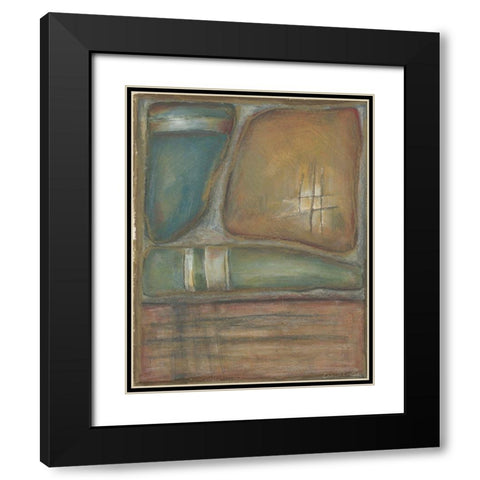 Relic I Black Modern Wood Framed Art Print with Double Matting by Zarris, Chariklia