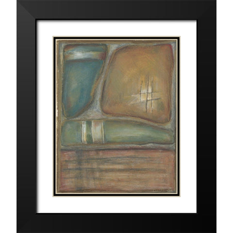 Relic I Black Modern Wood Framed Art Print with Double Matting by Zarris, Chariklia