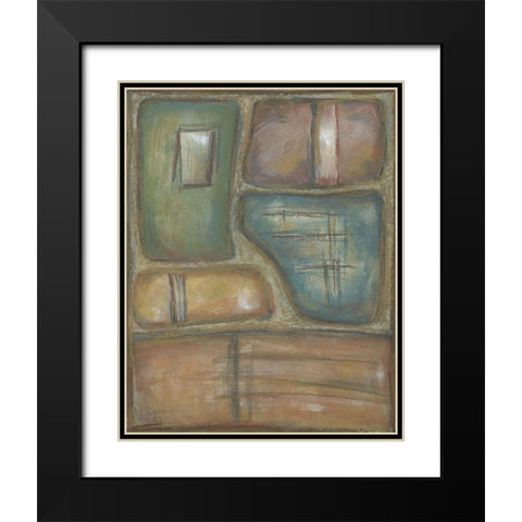 Relic II Black Modern Wood Framed Art Print with Double Matting by Zarris, Chariklia