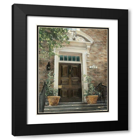 Custom Grove Avenue Black Modern Wood Framed Art Print with Double Matting by Meagher, Megan