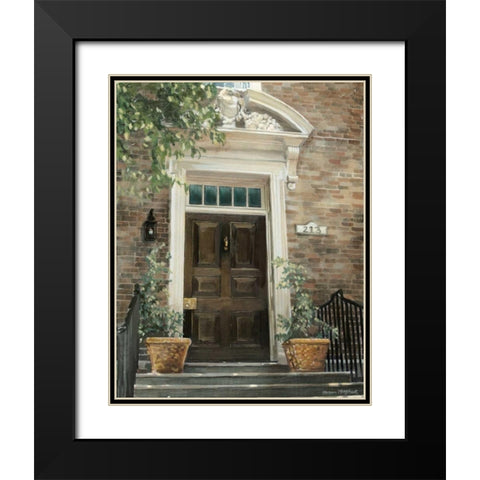 Custom Grove Avenue Black Modern Wood Framed Art Print with Double Matting by Meagher, Megan
