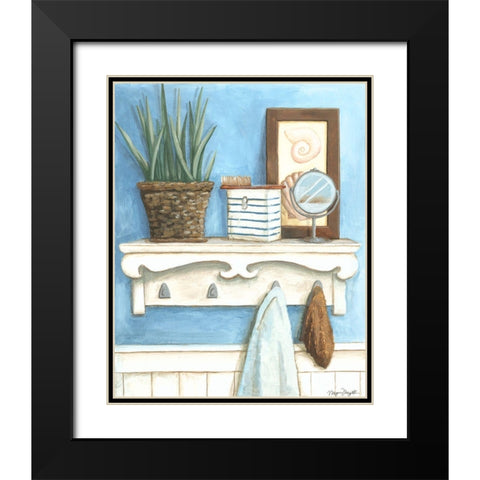 Coastal Bath IV Black Modern Wood Framed Art Print with Double Matting by Meagher, Megan