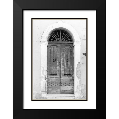 Enduring Black Modern Wood Framed Art Print with Double Matting by DeNardo, Laura