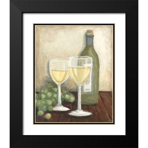 Chardonnay Black Modern Wood Framed Art Print with Double Matting by Meagher, Megan
