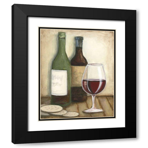 Cabernet Black Modern Wood Framed Art Print with Double Matting by Meagher, Megan