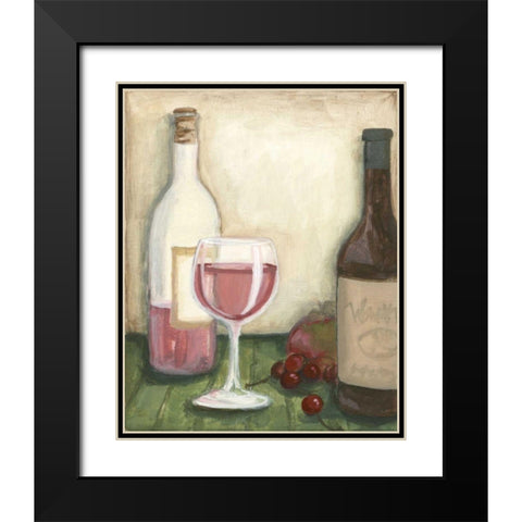 Rose Black Modern Wood Framed Art Print with Double Matting by Meagher, Megan