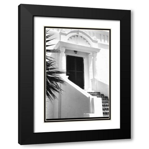 Bermuda Architecture II Black Modern Wood Framed Art Print with Double Matting by DeNardo, Laura