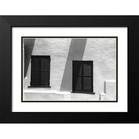 Bermuda Architecture VII Black Modern Wood Framed Art Print with Double Matting by DeNardo, Laura