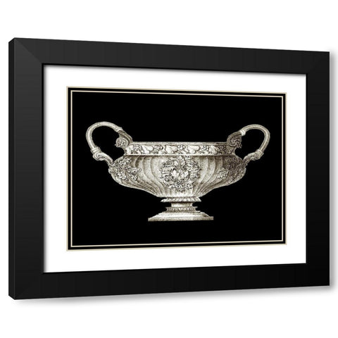 Small Garden Antiquities I (AH) Black Modern Wood Framed Art Print with Double Matting by Vision Studio