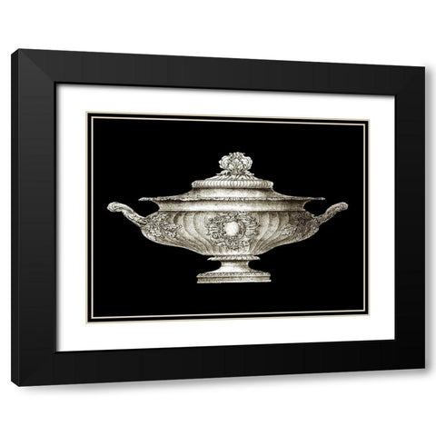 Small Garden Antiquities II (AH) Black Modern Wood Framed Art Print with Double Matting by Vision Studio
