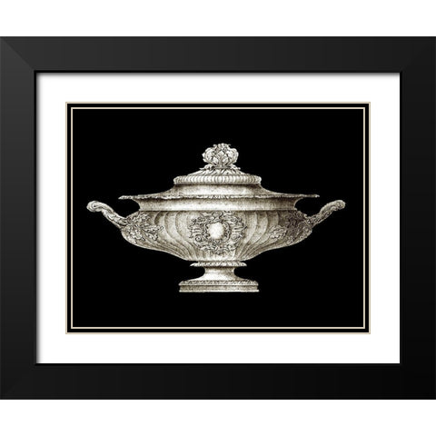 Small Garden Antiquities II (AH) Black Modern Wood Framed Art Print with Double Matting by Vision Studio