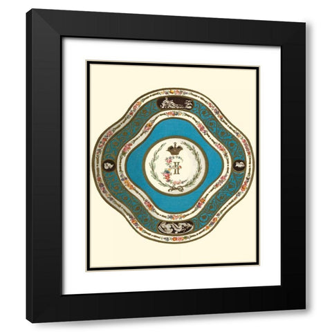 Sevres Porcelain II Black Modern Wood Framed Art Print with Double Matting by Garnier