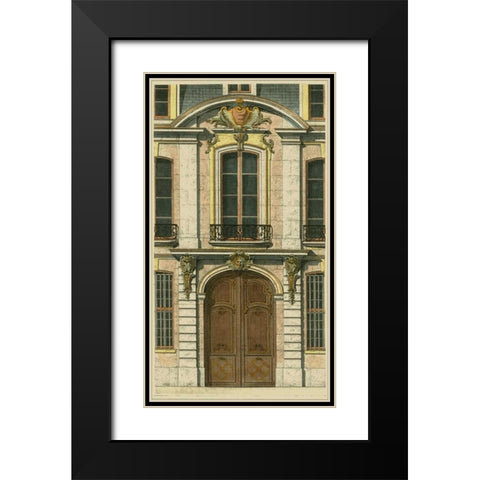 Elegant Entrance II Black Modern Wood Framed Art Print with Double Matting by Vision Studio