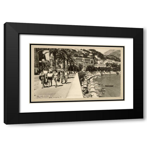 Summer in France I Black Modern Wood Framed Art Print with Double Matting by Unknown