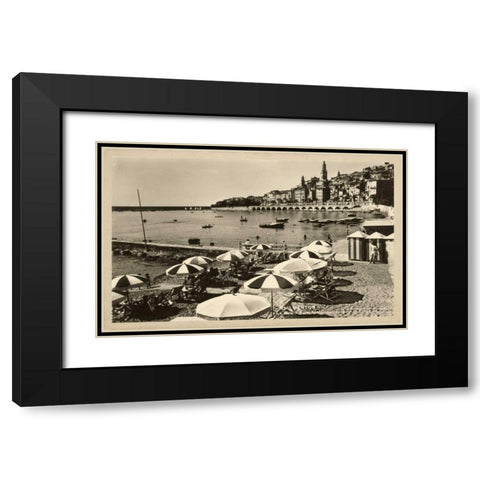 Summer in France III Black Modern Wood Framed Art Print with Double Matting by Unknown