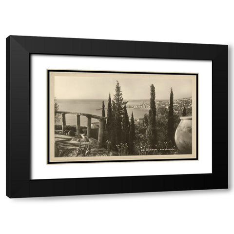 Summer in France V Black Modern Wood Framed Art Print with Double Matting by Unknown