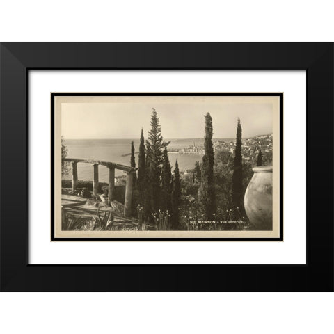 Summer in France V Black Modern Wood Framed Art Print with Double Matting by Unknown