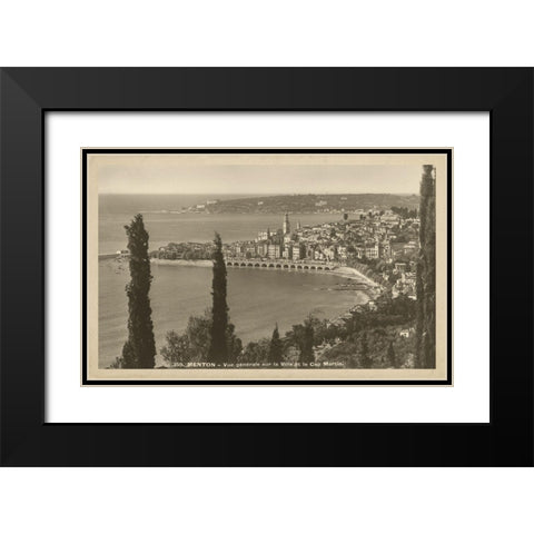Summer in France VI Black Modern Wood Framed Art Print with Double Matting by Unknown