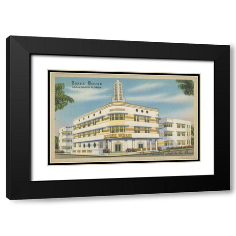 Miami Beach I Black Modern Wood Framed Art Print with Double Matting by Unknown