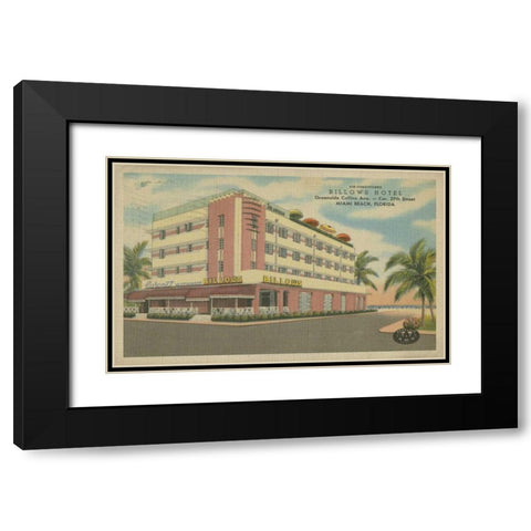 Miami Beach VI Black Modern Wood Framed Art Print with Double Matting by Unknown