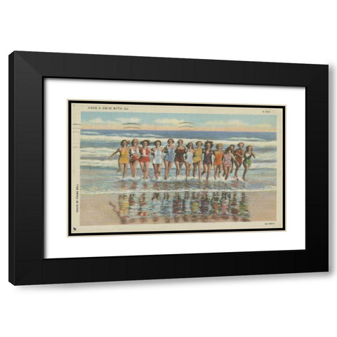 Atlantic City, NJ- II Black Modern Wood Framed Art Print with Double Matting by Unknown