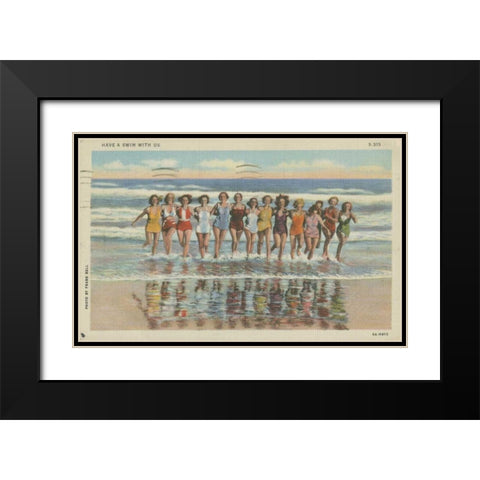 Atlantic City, NJ- II Black Modern Wood Framed Art Print with Double Matting by Unknown