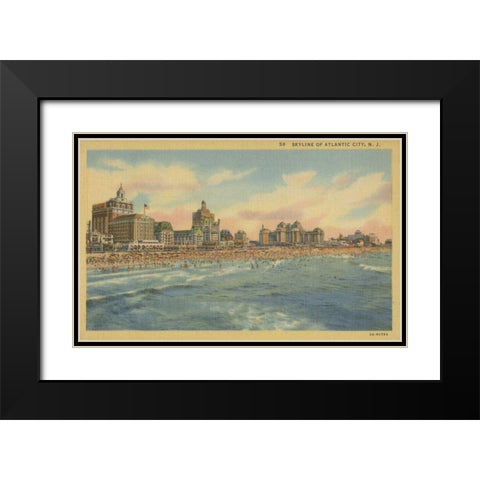 Atlantic City, NJ- IV Black Modern Wood Framed Art Print with Double Matting by Unknown
