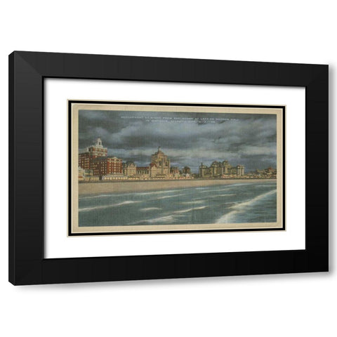 Atlantic City, NJ- VII Black Modern Wood Framed Art Print with Double Matting by Unknown
