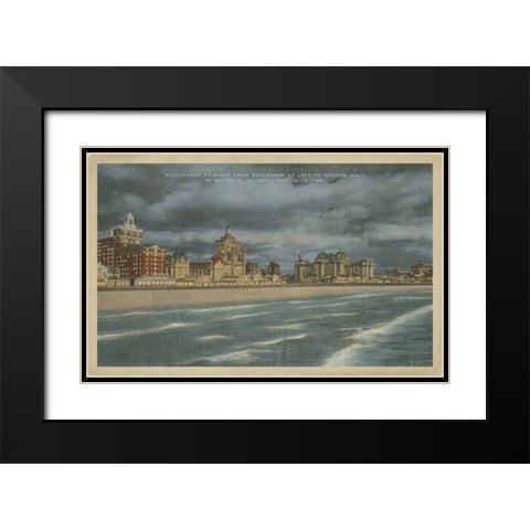Atlantic City, NJ- VII Black Modern Wood Framed Art Print with Double Matting by Unknown