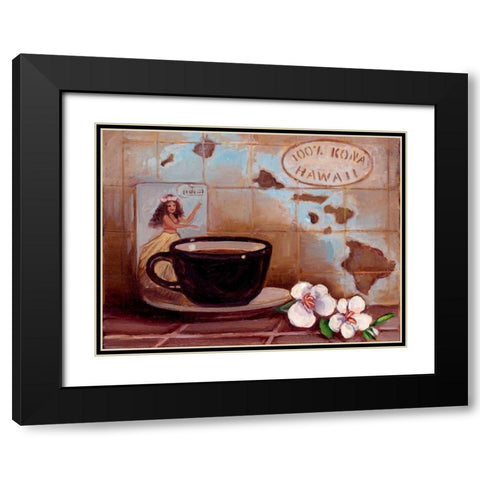 Kona Hawaii Black Modern Wood Framed Art Print with Double Matting by Kasun, Theresa
