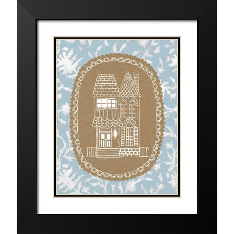 Averys Dollhouse III Black Modern Wood Framed Art Print with Double Matting by Zarris, Chariklia