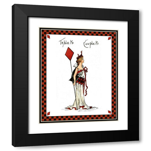 Bridge Party III Black Modern Wood Framed Art Print with Double Matting by Vision Studio