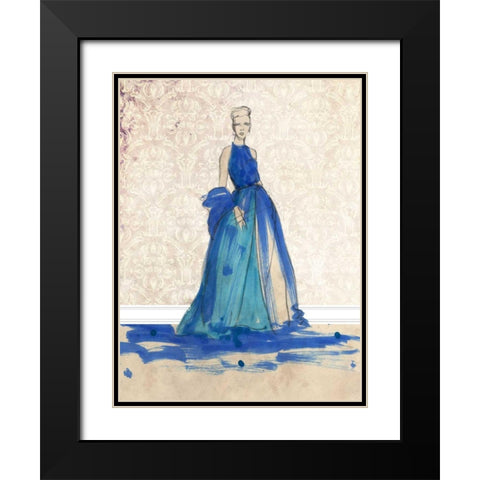 Blue Danube I Black Modern Wood Framed Art Print with Double Matting by Ludwig, Alicia