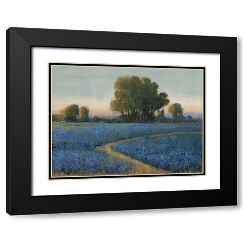 Blue Bonnet Field I Black Modern Wood Framed Art Print with Double Matting by OToole, Tim