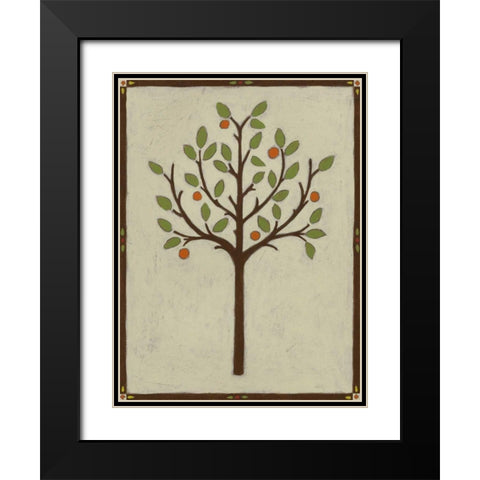 Orchard Vignette III Black Modern Wood Framed Art Print with Double Matting by Vess, June Erica