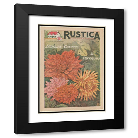Plantez Des Decoratifs Black Modern Wood Framed Art Print with Double Matting by Unknown
