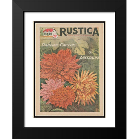 Plantez Des Decoratifs Black Modern Wood Framed Art Print with Double Matting by Unknown