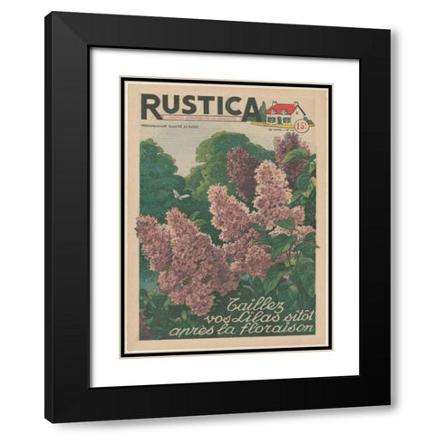 Plantez Des Lilacs Black Modern Wood Framed Art Print with Double Matting by Unknown