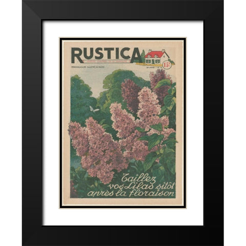 Plantez Des Lilacs Black Modern Wood Framed Art Print with Double Matting by Unknown