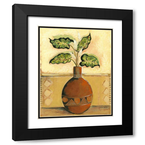 Southwest Terra Cotta I Black Modern Wood Framed Art Print with Double Matting by Taylor, Kris