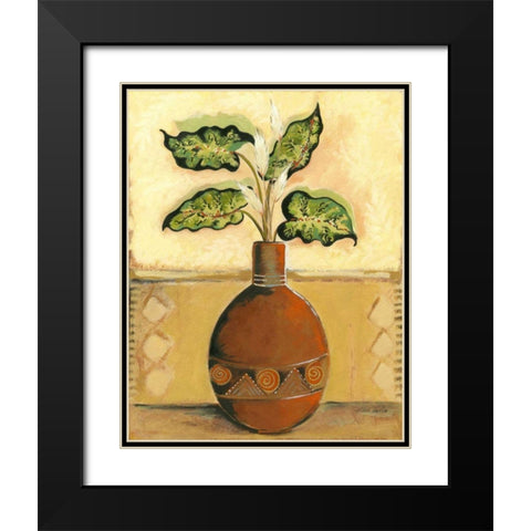 Southwest Terra Cotta I Black Modern Wood Framed Art Print with Double Matting by Taylor, Kris