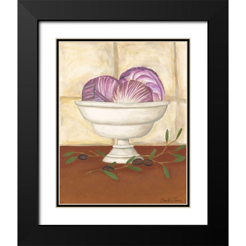 Tuscan Harvest III Black Modern Wood Framed Art Print with Double Matting by Zarris, Chariklia