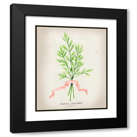 Herb Series V Black Modern Wood Framed Art Print with Double Matting by Goldberger, Jennifer