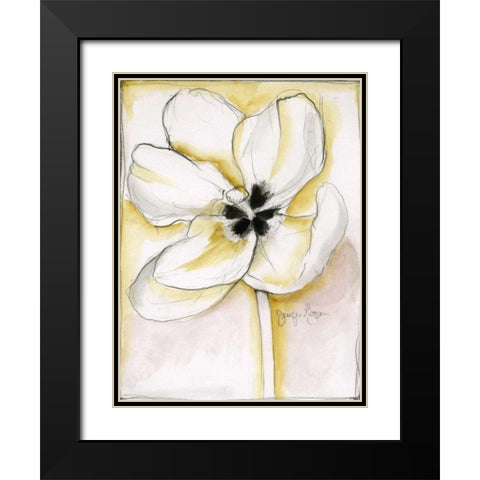 Fluid Beauty IV Black Modern Wood Framed Art Print with Double Matting by Goldberger, Jennifer