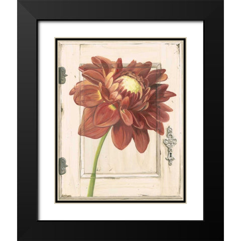 Dahlia Door Black Modern Wood Framed Art Print with Double Matting by Meagher, Megan