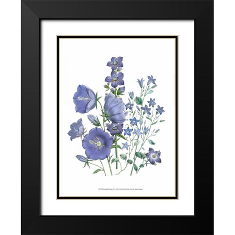 Loudon Florals II Black Modern Wood Framed Art Print with Double Matting by Loudon, Jane