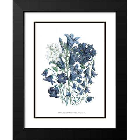 Loudon Florals III Black Modern Wood Framed Art Print with Double Matting by Loudon, Jane