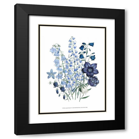 Loudon Florals IV Black Modern Wood Framed Art Print with Double Matting by Loudon, Jane